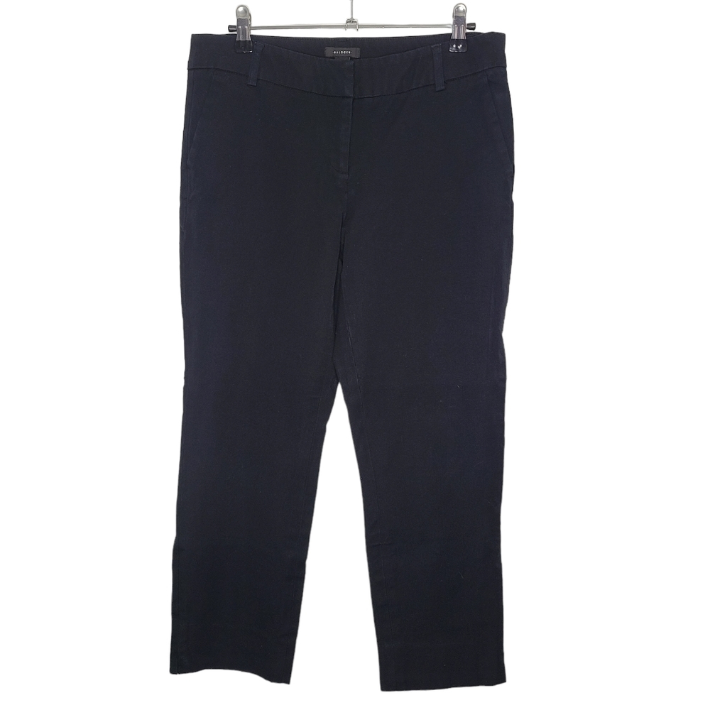 Halogen Women's Pants Size 8 Black Cropped Cotton Rayon